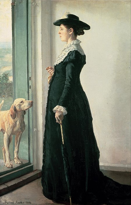 Michael Ancher - Portrait of my wife. The painter Anna Ancher - Google Art Project.jpg