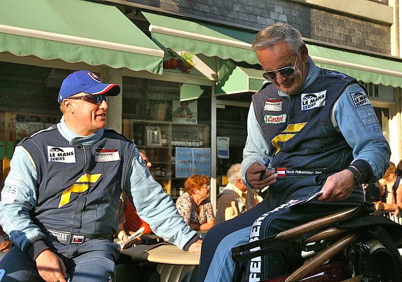 File:Miro Konôpka and Horst Felbermayr Senior at the 2010 24 Hours of Le Mans.jpg