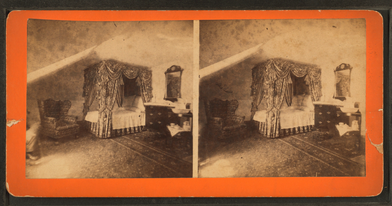 File:Mrs. Washington's bed-chamber, where she died, (May, 1801). Mount Vernon mansion, by Dillon, Luke C., 1844-.png