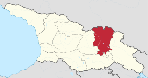 Kart over Mtskheta-Mtianeti