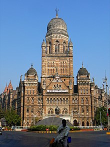 Brihanmumbai Municipal Corporation in Mumbai Municipal Corporation Building, Mumbai.jpg