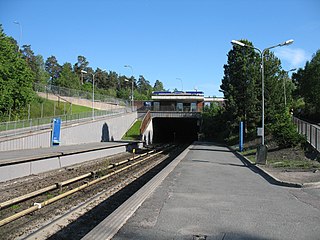 <span class="mw-page-title-main">Munkelia (station)</span> Oslo metro station