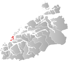 Lage der Kommune in der Provinz Møre og Romsdal