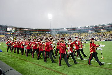 NZ Army Band performance at Wellington Regional Stadium