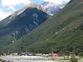 Arthurs Pass Township in Canterbury, New Zealand