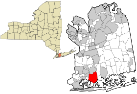 Nassau County New York incorporated and unincorporated areas Oceanside highlighted.svg