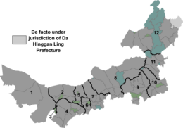 Mongołia Interna – Mapa