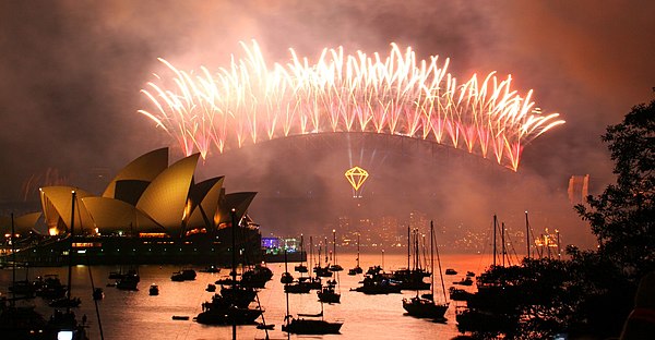 Fireworks over Sydney Harbour on New Year's Eve 2006–2007