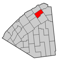 Map highlighting Norfolk's location within St. Lawrence County.