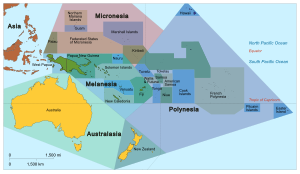 Oceania UN Geoscheme - Map with Zones.svg