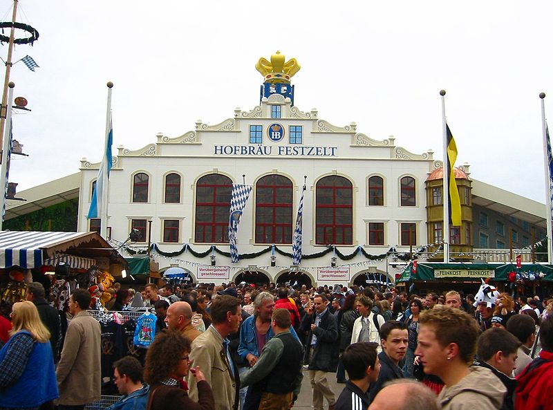 File:Oktoberfest 2005 - Hofbräu-Festzelt - front.jpg