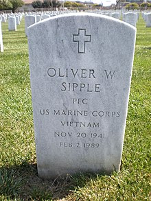Oliver W. Sipple headstone.JPG