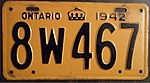 Ontario 1942 License Plate.jpg