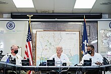 President Biden in Louisiana with Governor John Bel Edwards and Cedric Richmond P20210903CS-1473 (51707180129).jpg