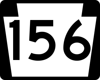 <span class="mw-page-title-main">Pennsylvania Route 156</span> State highway in Pennsylvania, US