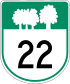 Route 22 Schild