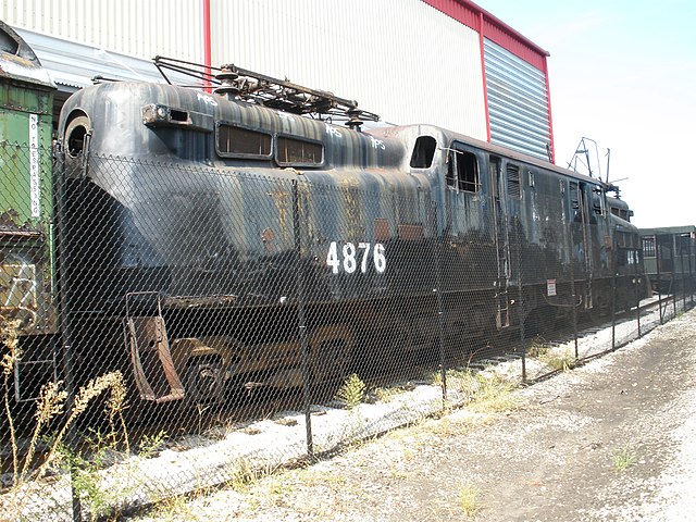 PRR 4876 preserved at the B&O Railroad Museum in 2008