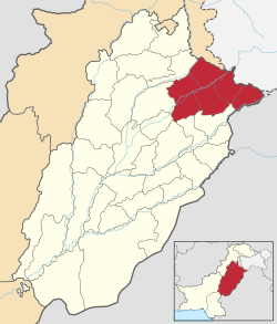Pakistan - Punjab - Gujranwala (division).svg