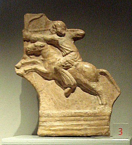 Parthian horse archer shooting at full gallop, undated relief[clarification needed] at the Palazzo Madama, Turin.