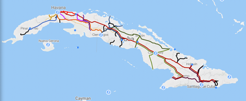 cuban revolution map