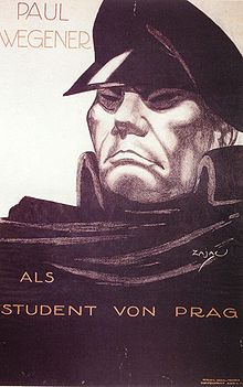 Paul Wegener als Student von Prag, Filmplakat 1913.jpg