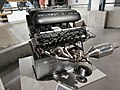 Le moteur V12 HDi FAP exposé au Musée de l'Aventure Peugeot.