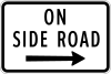 On side road (right)