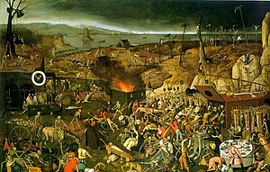 1626 version of The Triumph of Death attributed to Pieter Bruegel the Younger (unknown private collection) Pieter Brueghel the Younger - The Triumph of Death (1626).jpg