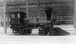 The Pioneer was used in the pageant, and is now preserved at the Chicago History Museum. Pioneer CNW 4-2-0.jpg