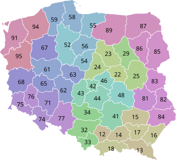 Телефонні коди Польщі