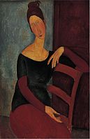 „Портрет на жената на уметникот“ (Жан Ебјутерн), 1918
