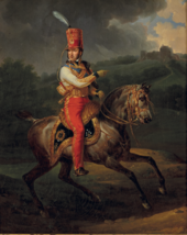 Rytterportræt af hertug af Orleans Louis Philippe i uniform af oberstgeneral af husarer.png