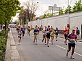 Čeština: Hořejší nábřeží, cca 30 km, Pražský mezinárodní maraton 2010 English: Hořejší nábřeží, cca 30 km, Prague International Marathon 2010