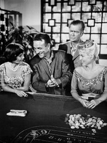 L-R: Christine Moore, Dane Clark, Buddy Ebsen and Jane Burgess in The Prime Mover, a 1961 episode of The Twilight Zone