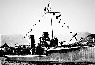 Italian destroyer <i>Dardo</i> (1900) Italian Lampo-class destroyer