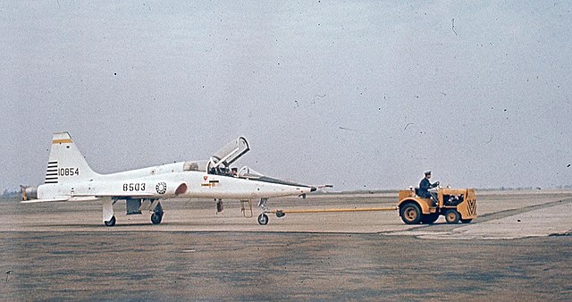 In 1974, an F-5A/B Freedom Fighter of the Republic of China Air Force was at Makung Air Base