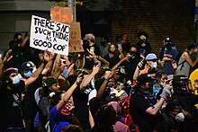 Protest in Raleigh, North Carolina on May 30 Raleigh Demands Justice (2020 May) (49953939103).jpg