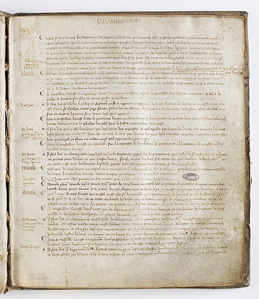 File:Registre du parlement de Paris. Page 24 - Archives Nationales - AE-II-447.jpg
