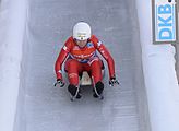 Deutsch: Vorletztes Saisonrennen im Rennrodel-Weltcup der Saison 2014/15 vom 19. bis 22. Februar 2015 in Altenberg/Erzgebirge. Tag 1: Training. English: Luge world cup race season 2014/15 in Altenberg/Germany, 19th to 22nd Februar 2015. Day 1: training.