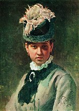 Portret door Repin, 1876