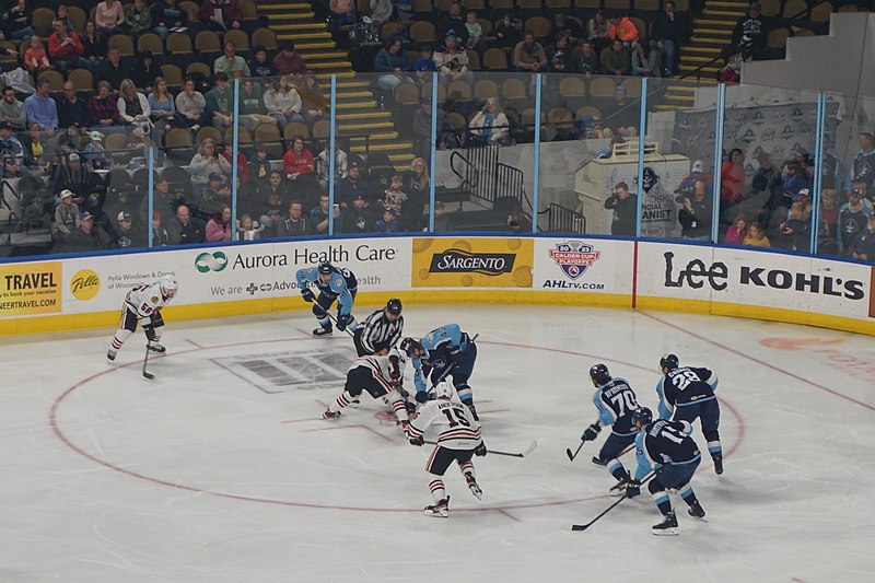 File:Rockford IceHogs vs. Milwaukee Admirals April 2023 08 (face-off).jpg