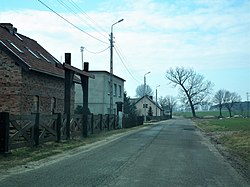 House by the roadside in Roszkowo