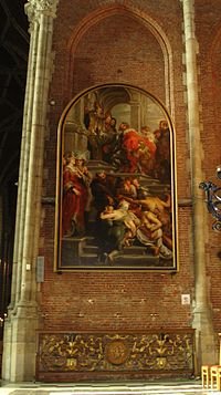 San Bavón entra en el convento de Gante, por Rubens.