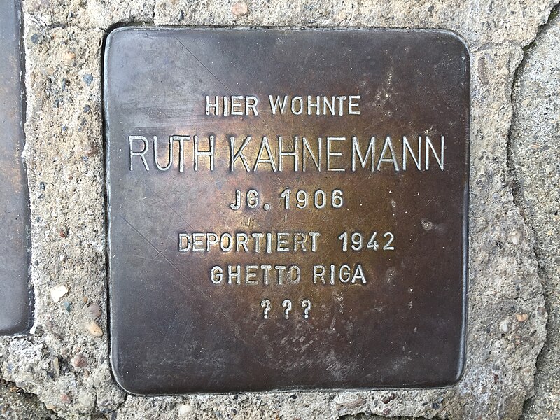 File:Ruth Kahnemann Stolpersteine Frankfurt Oder 2020-10 084.jpg