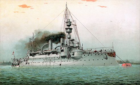 SMS Ägir, by Hugo Graf (restored by Adam Cuerden)