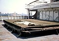 A weathered cargo hatch cover on the SS Stevens