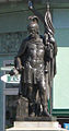 Statue of St. Florian at a crossroads in Pancevo (Serbia)