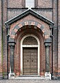 Entrance in belfry, west end