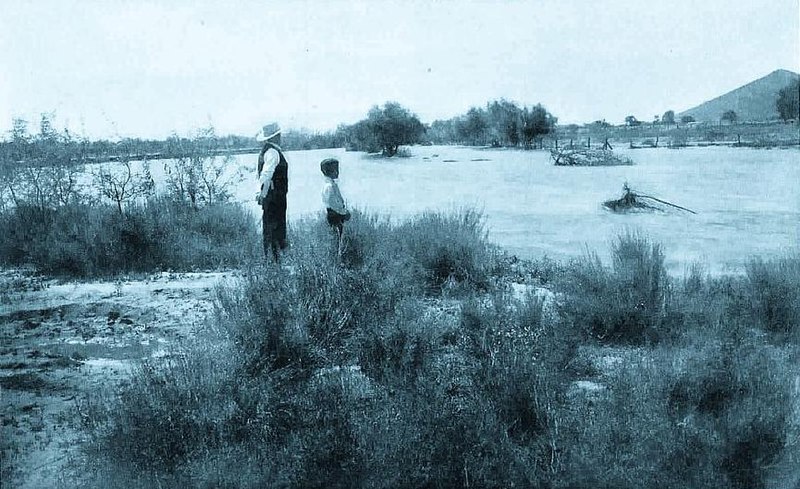 File:Santa Cruz River Flood Tucson Arizona Circa 1903.jpg