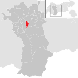 Poloha obce Sautens v okrese Imst (klikacia mapa)